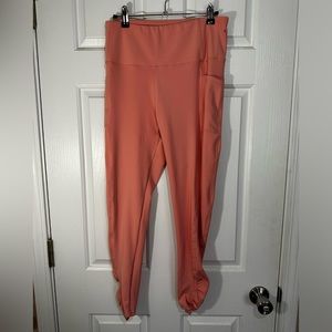Kay Unger - Peach Womans Leggings - Sz L